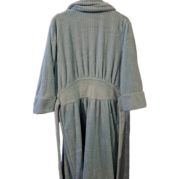 Soft surroundings Aqua Blue robe size L - Picture 3 of 4